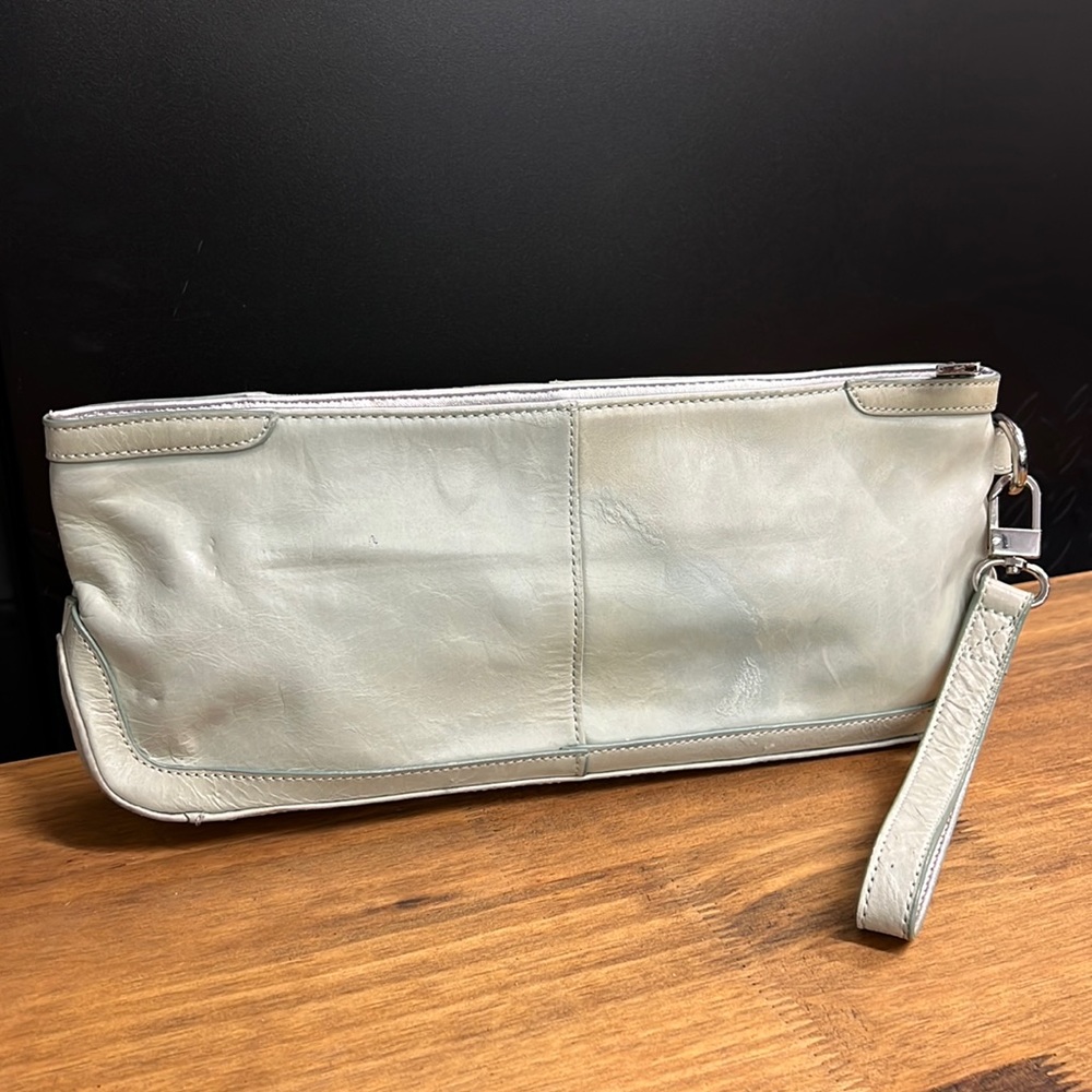 Kenneth Cole - Reaction mint green leather clutch
